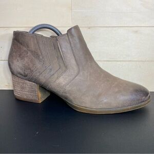 Abeo Felicity Boots Brown Leather Women's Size 9.5 Orthopedic Shoes N Zip Bootie